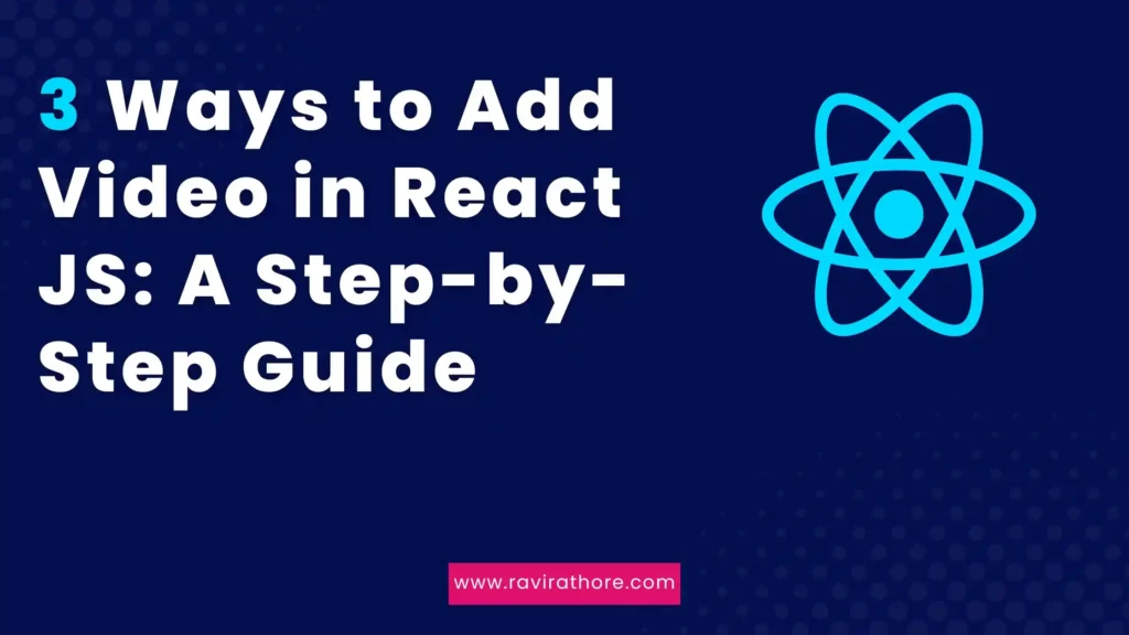 how to use video in react js with code example and implementation details